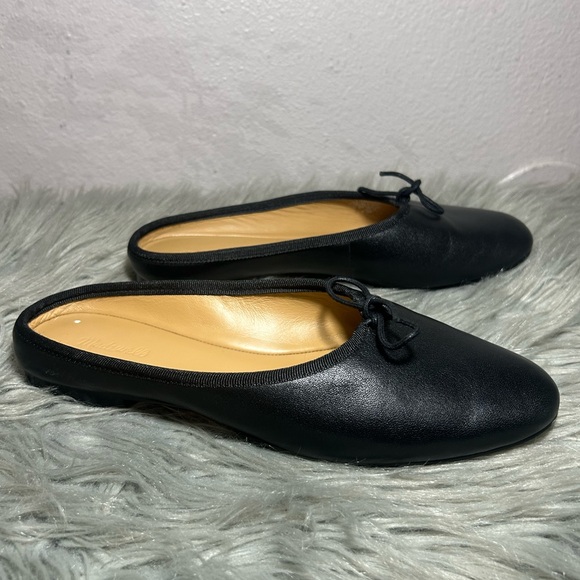 Madewell The April Ballet Flat Mule Classic Black Women's Loafers Size 8.5 - Picture 5 of 14